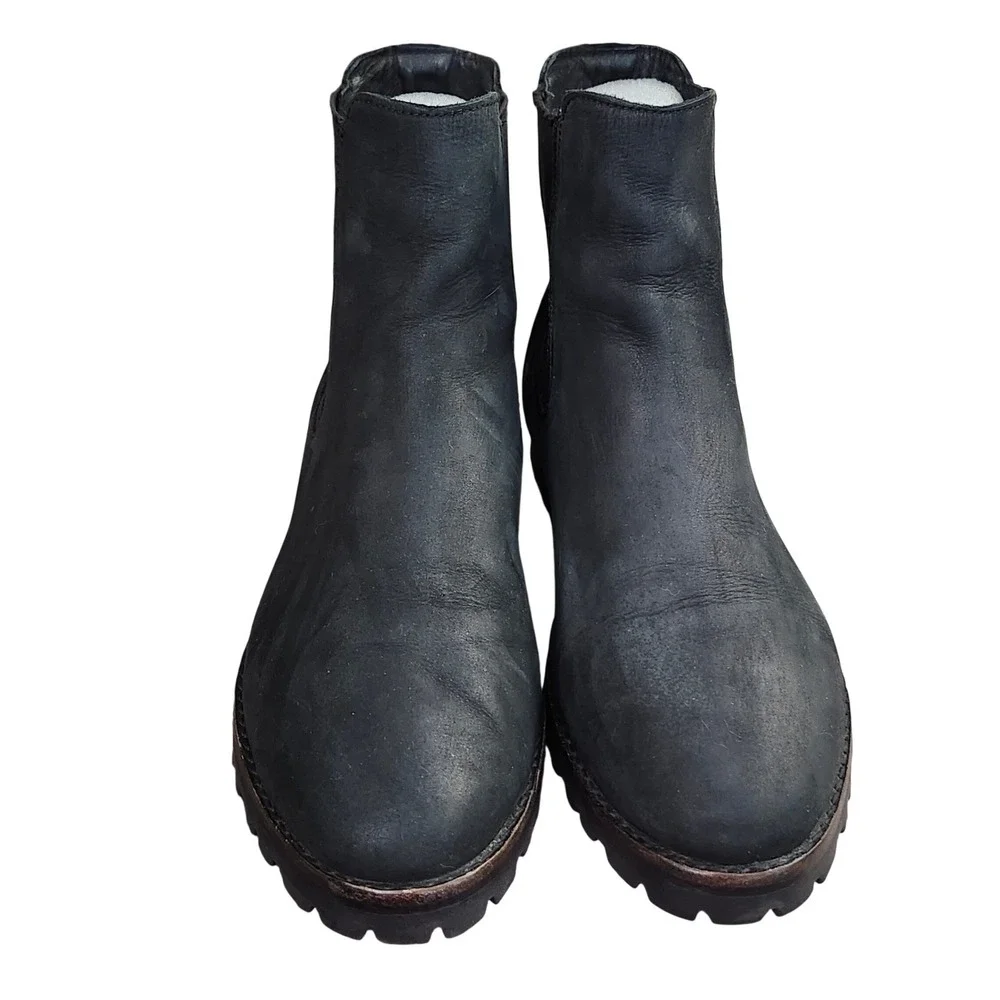 Thursday Boot‎ Co Legend Chelsea Boots Matte Black Rugged Slip-on Womens 12 Lug